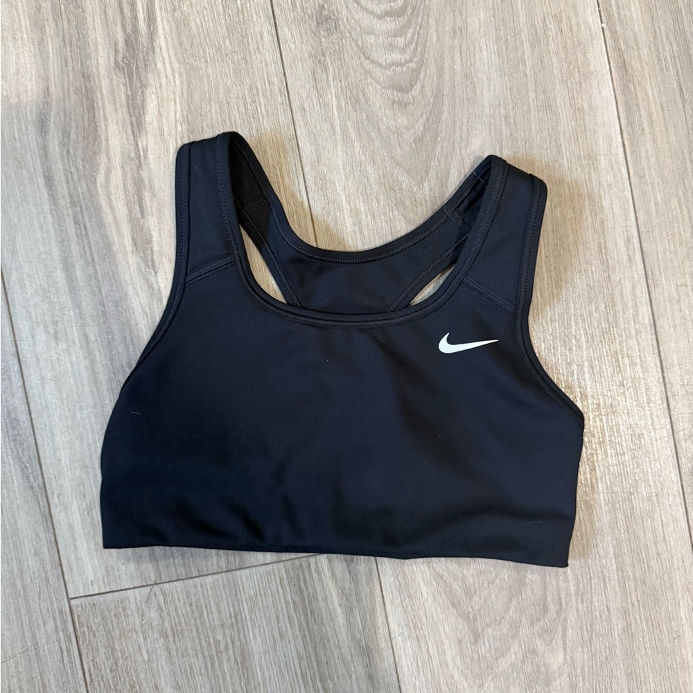 Nike Black Sports Bra Moisture-Wicking Racerback